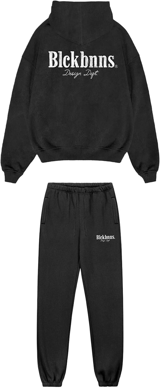 Black Bananas Brush Washed Sweatsuit Zwart