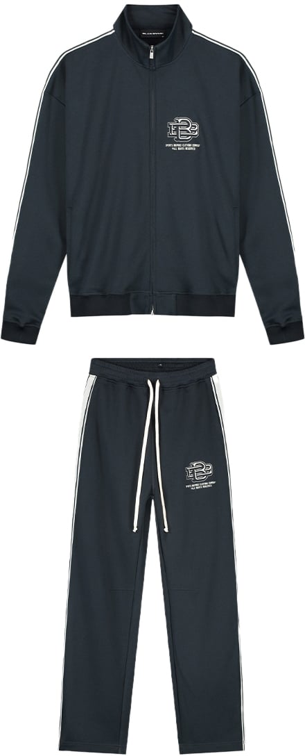 Black Bananas Monogram Tracksuit Blauw