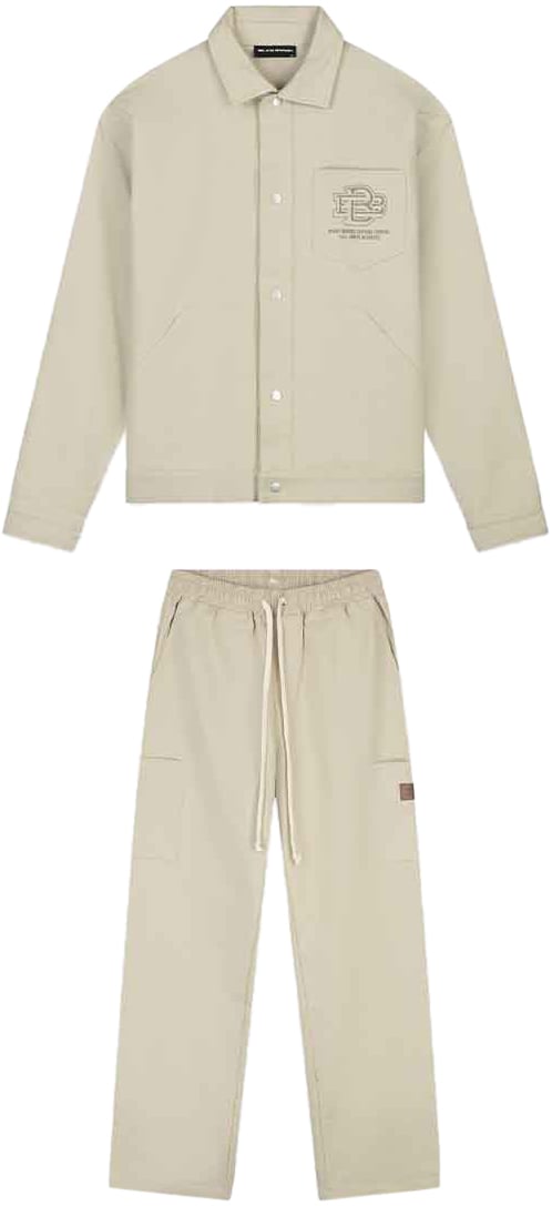 Black Bananas Twill Worker Twinset Beige