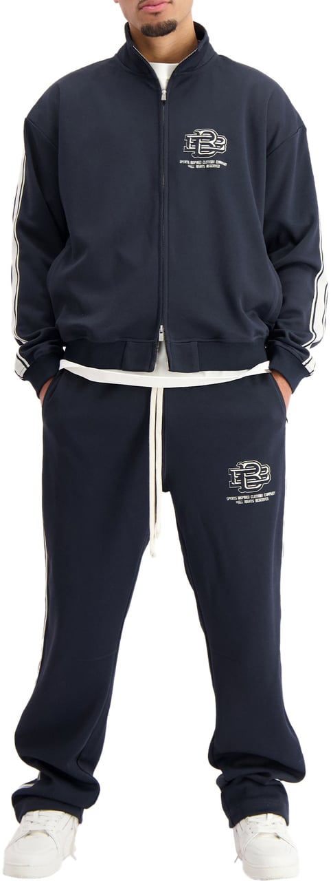 Black Bananas Monogram Tracktop Blauw