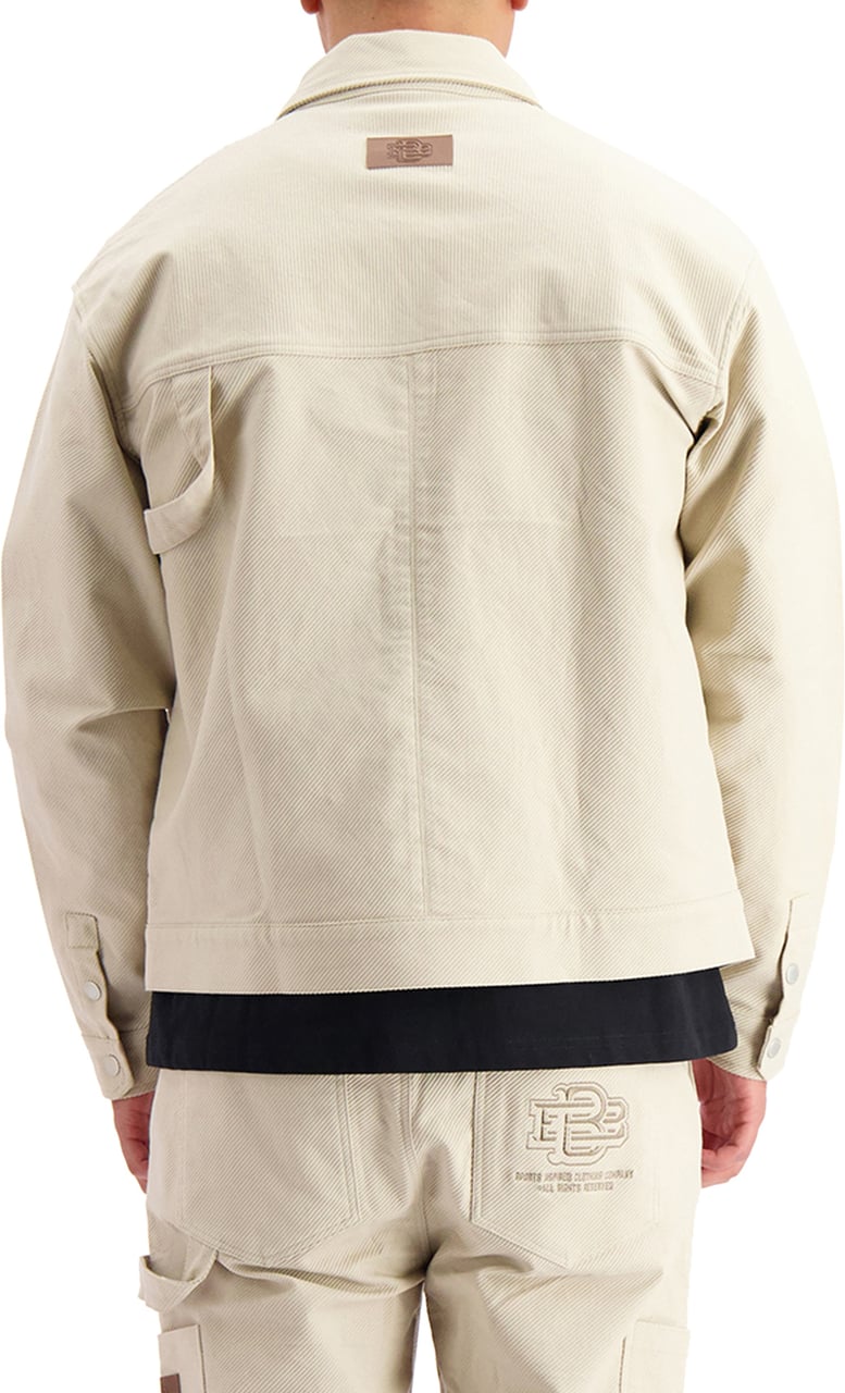 Black Bananas Twill Worker Jacket Beige