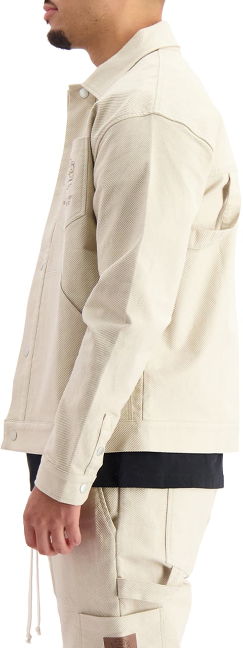 Black Bananas Twill Worker Jacket Beige