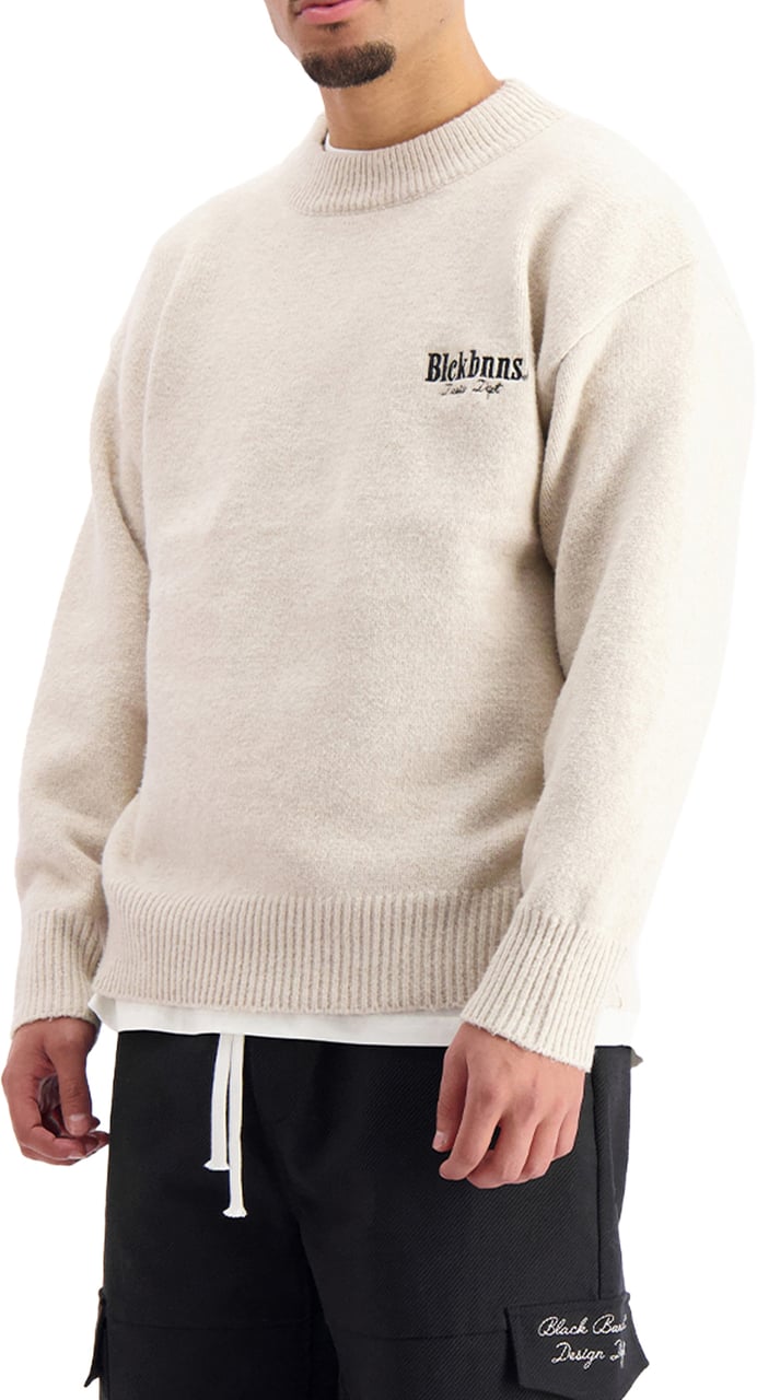 Black Bananas Knitted Sweater Beige
