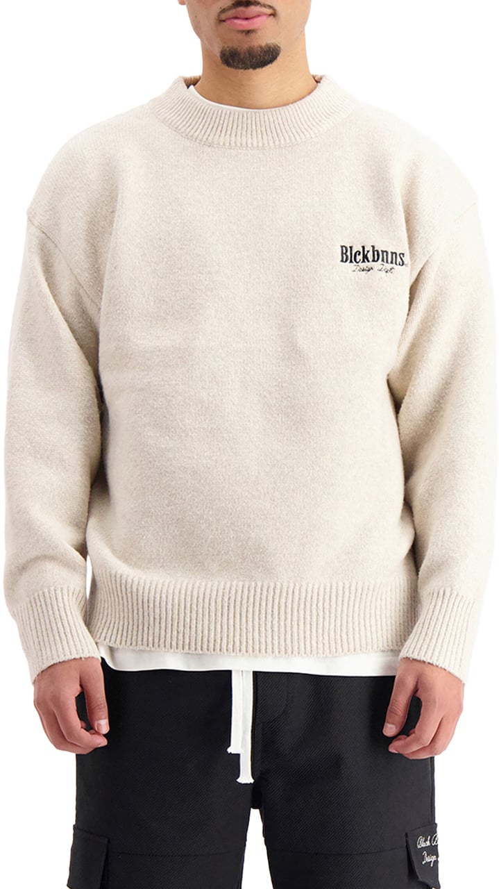 Black Bananas Knitted Sweater Beige