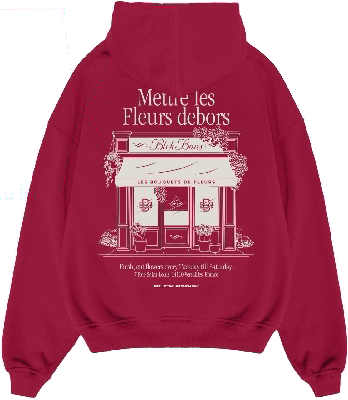 Black Bananas Les Fleur Hoodie Rood