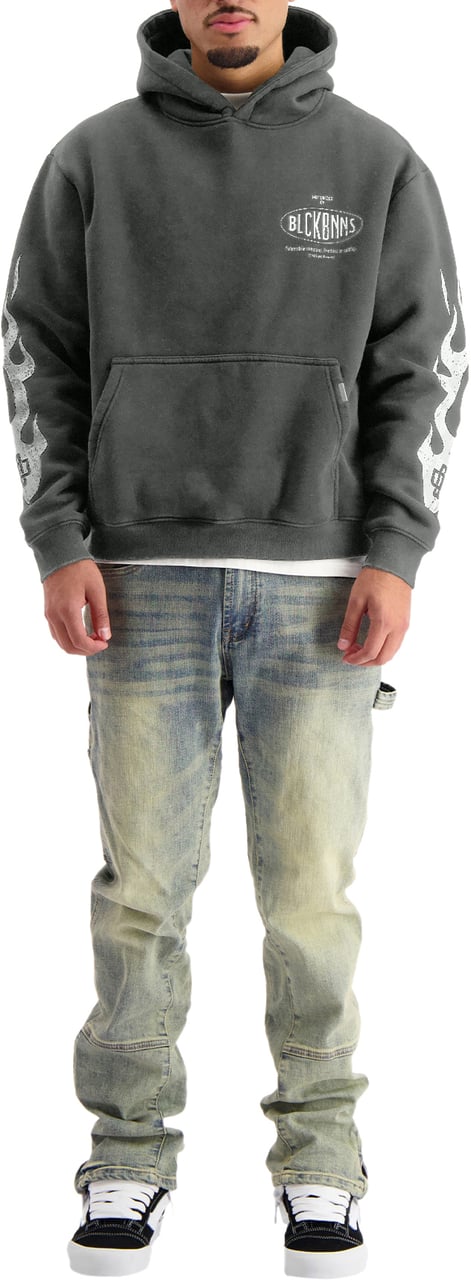 Black Bananas Mono Flame Hoodie Zwart