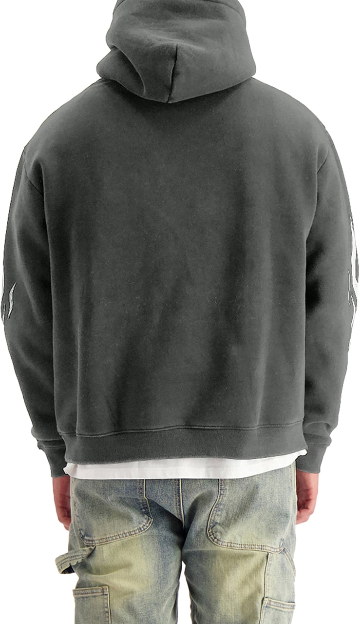 Black Bananas Mono Flame Hoodie Zwart