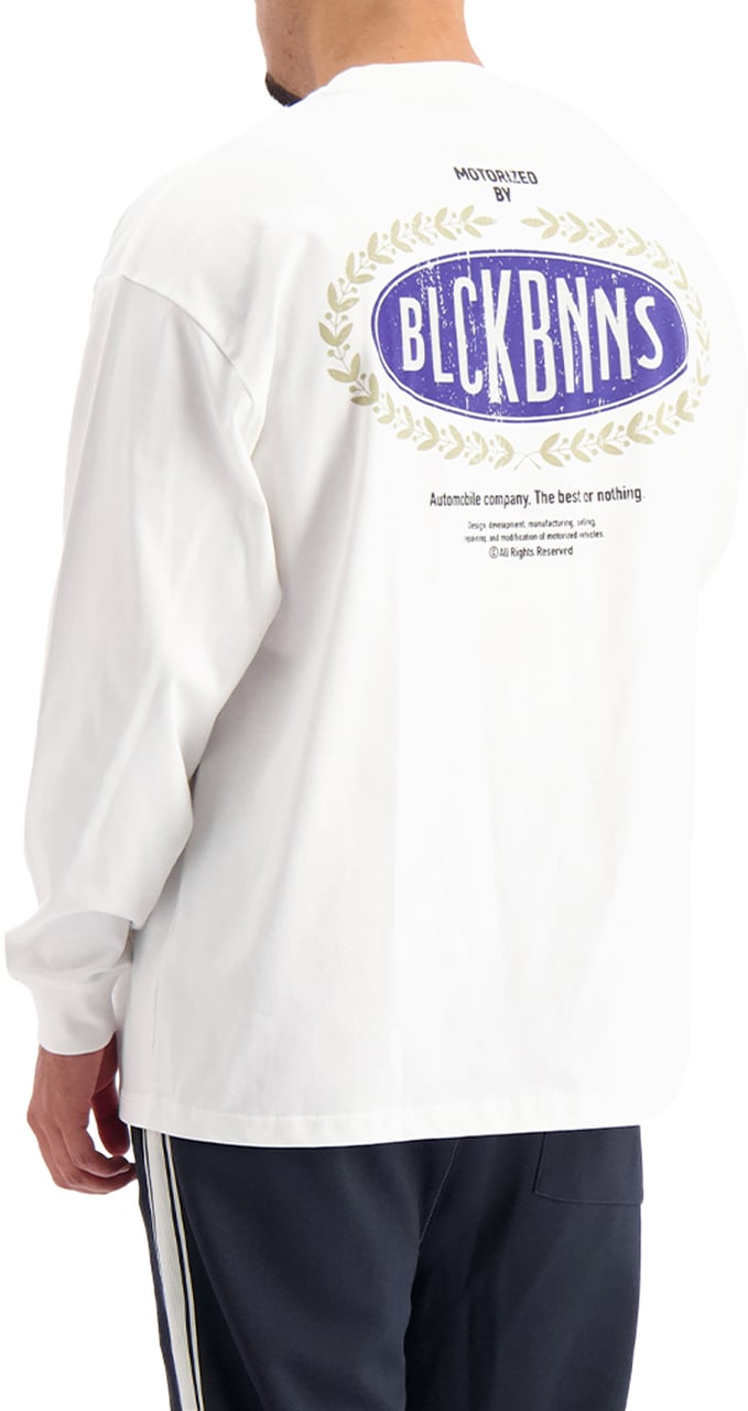 Black Bananas Automobile Longsleeve T-shirt Wit