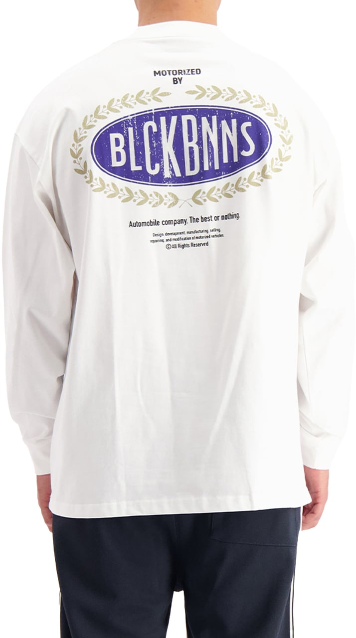 Black Bananas Automobile Longsleeve T-shirt Wit