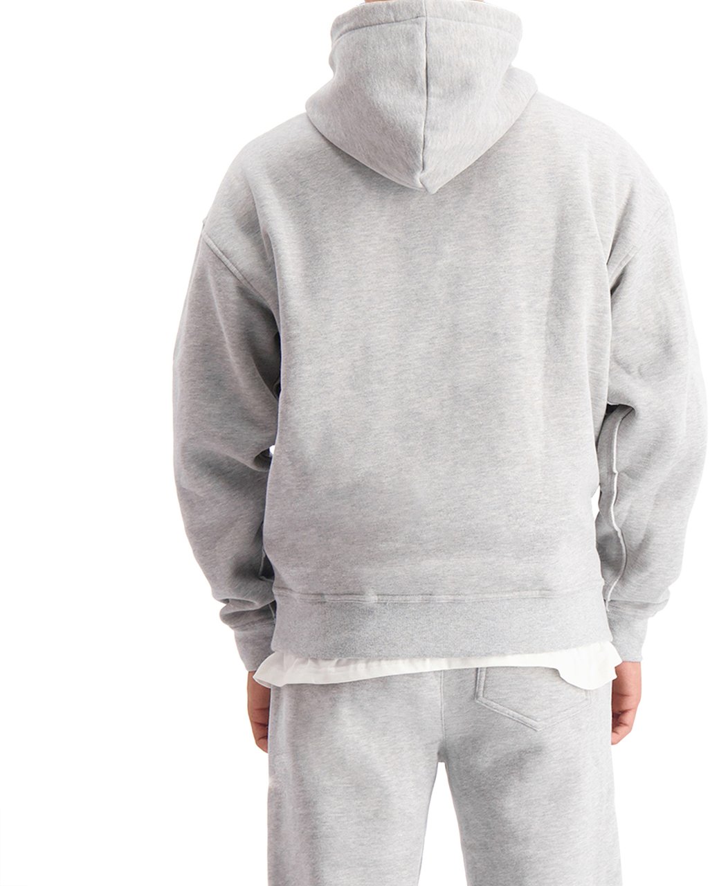 Black Bananas Ripped Monogram Hoodie Grijs