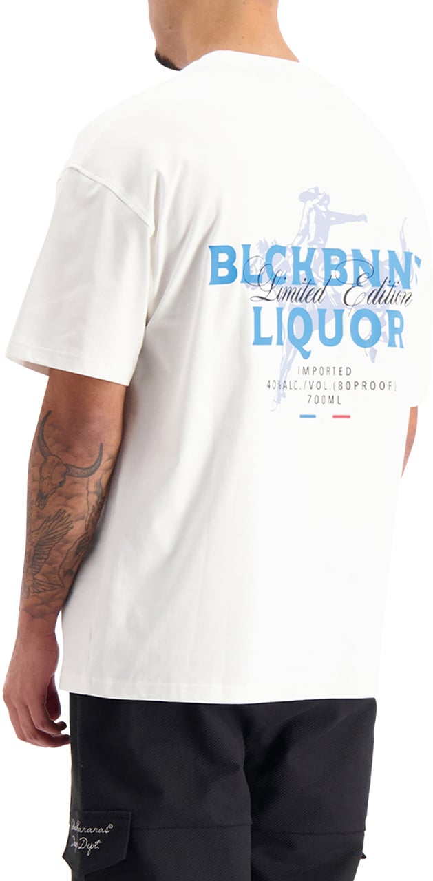 Black Bananas Liquid T-shirt Wit