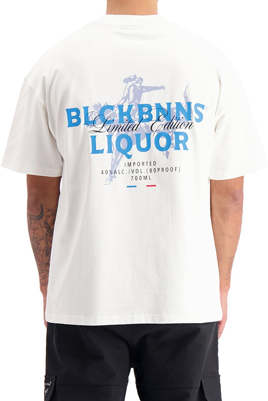 Black Bananas Liquid T-shirt Wit