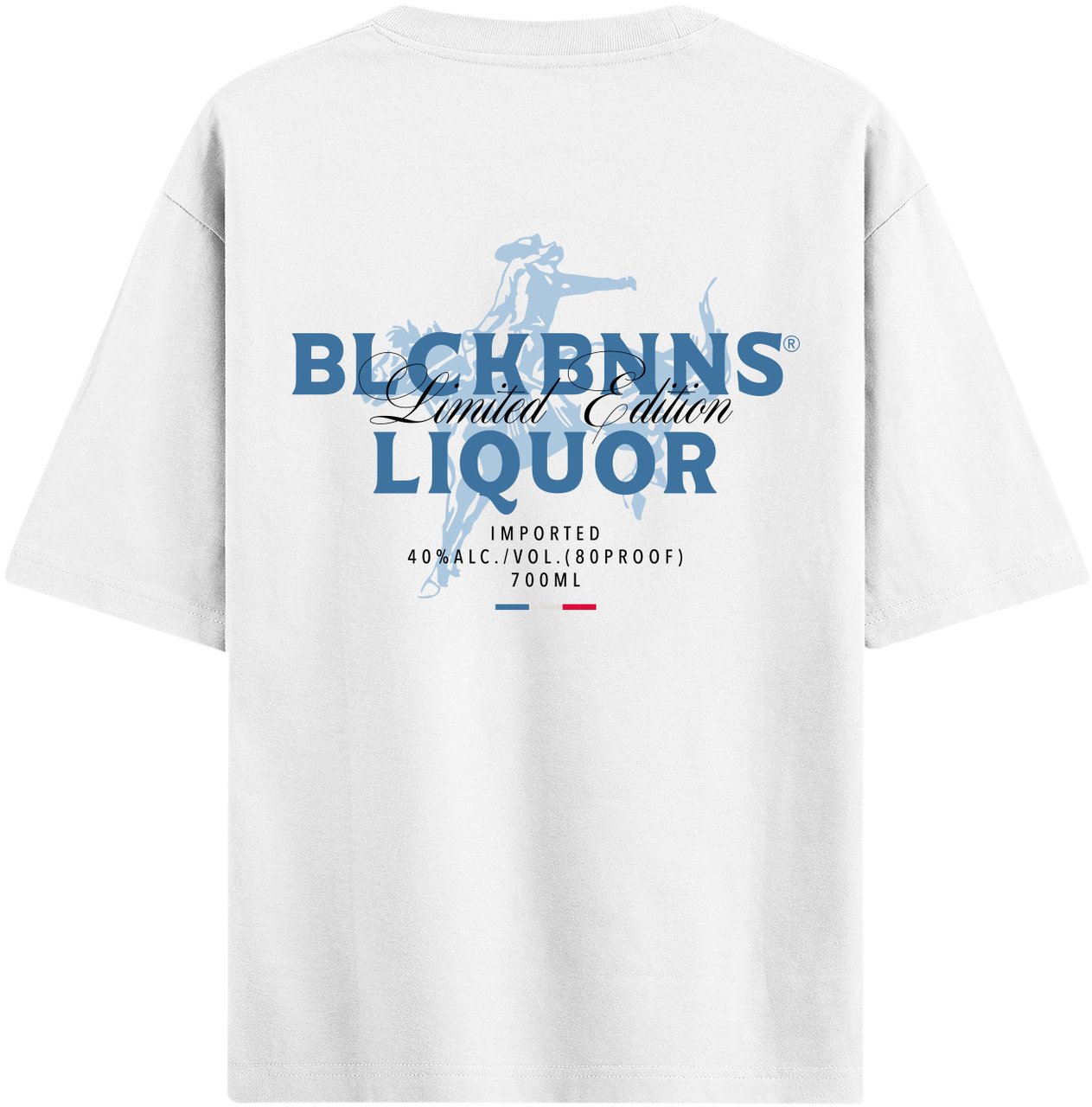 Black Bananas Liquid T-shirt Wit