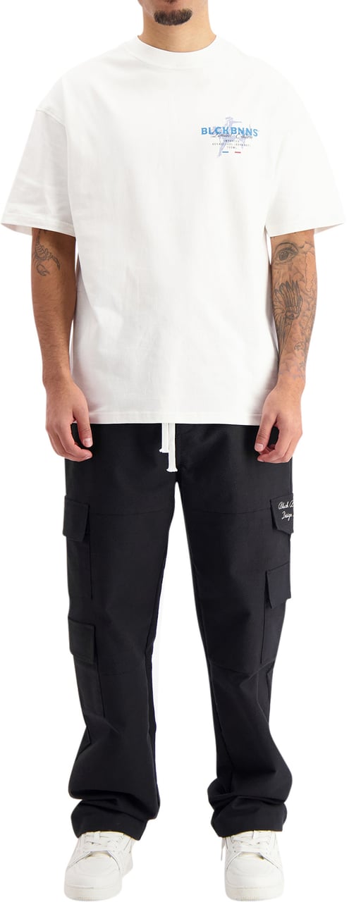Black Bananas Liquid T-shirt Wit