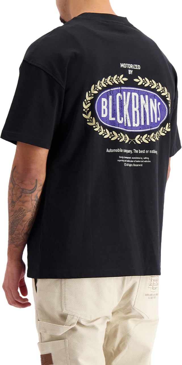Black Bananas Automobile T-shirt Zwart