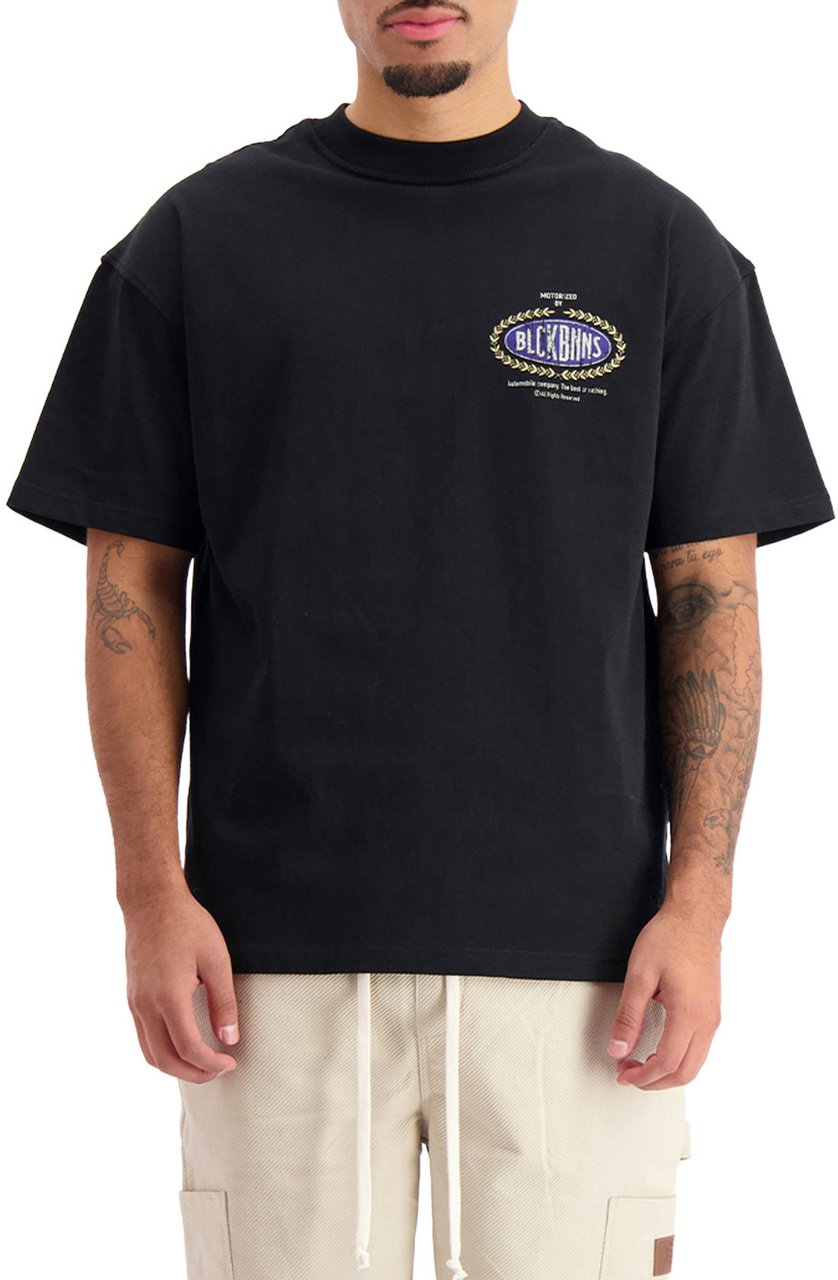 Black Bananas Automobile T-shirt Zwart