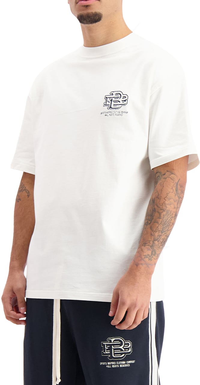 Black Bananas Monogram T-shirt Wit