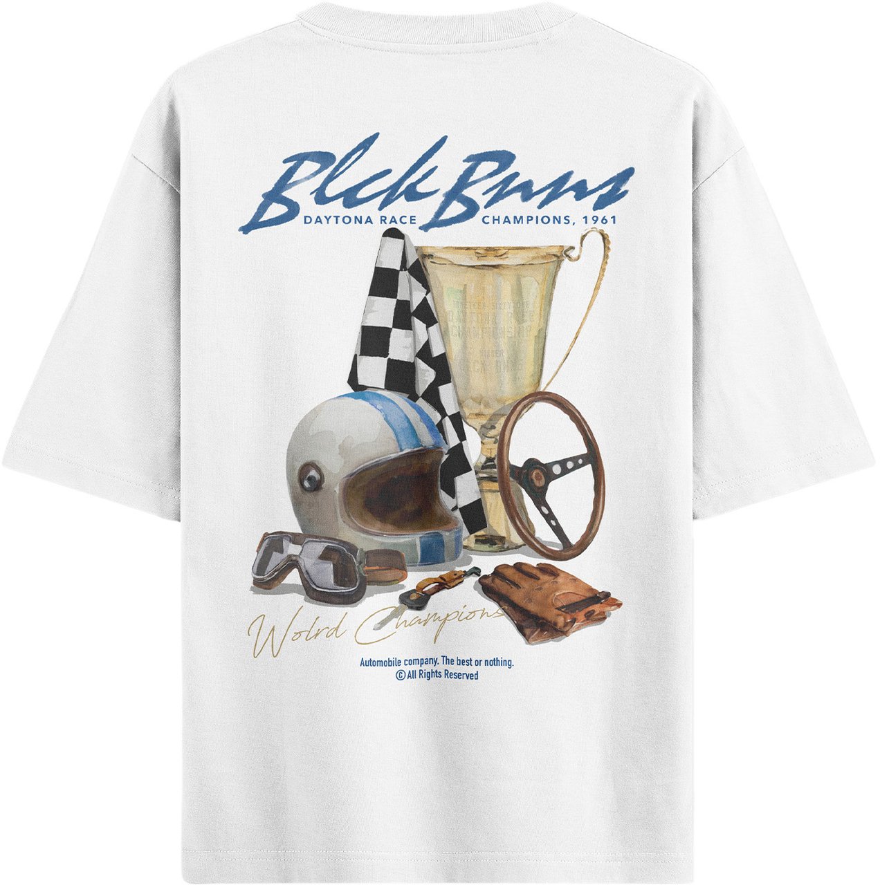 Black Bananas Daytona Table T-shirt Wit