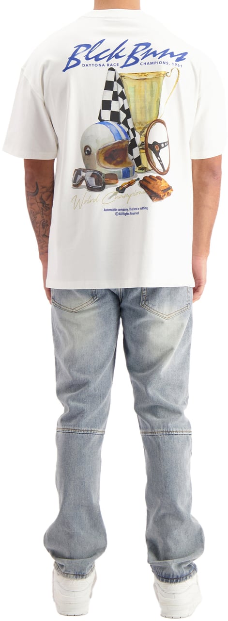 Black Bananas Daytona Table T-shirt Wit
