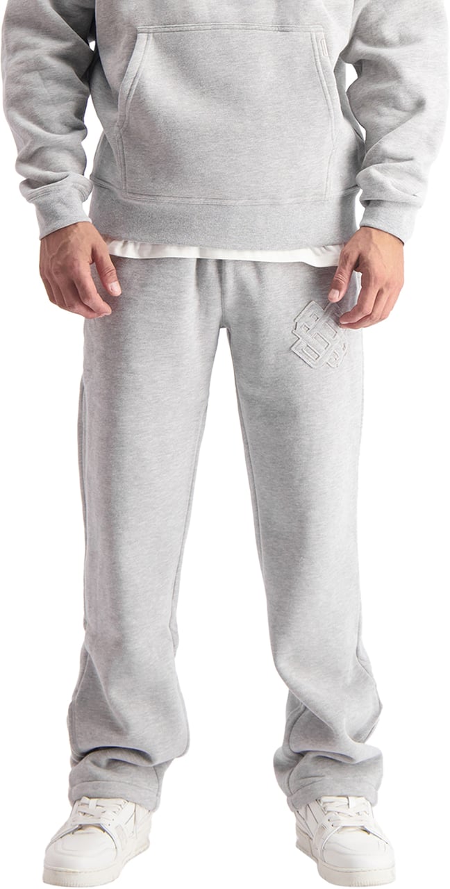 Black Bananas Ripped Monogram Sweatpants Grijs