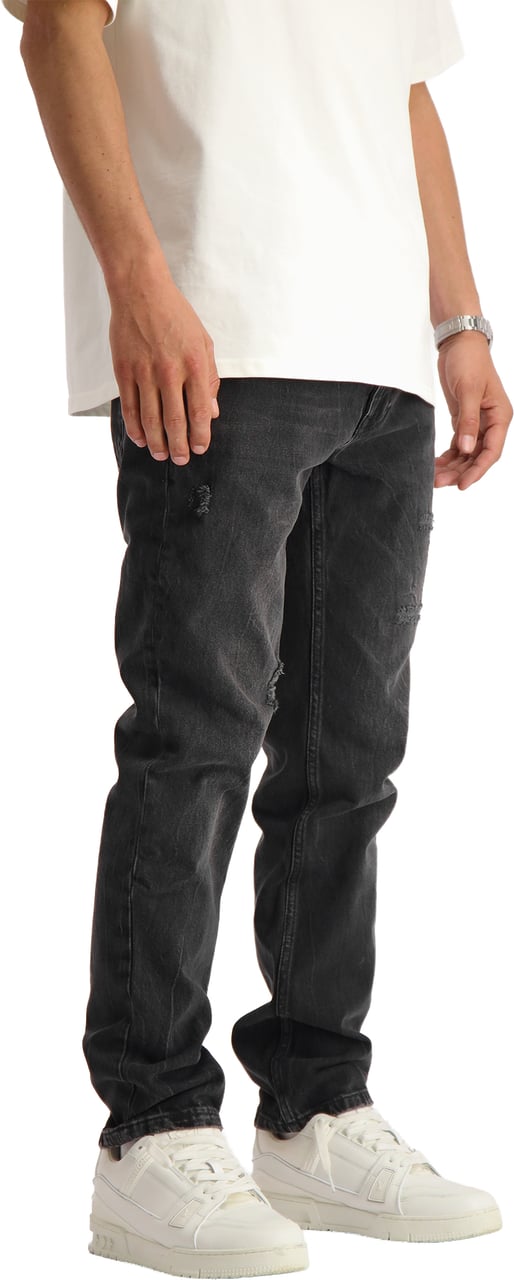 Black Bananas DESTROYED DENIM Zwart