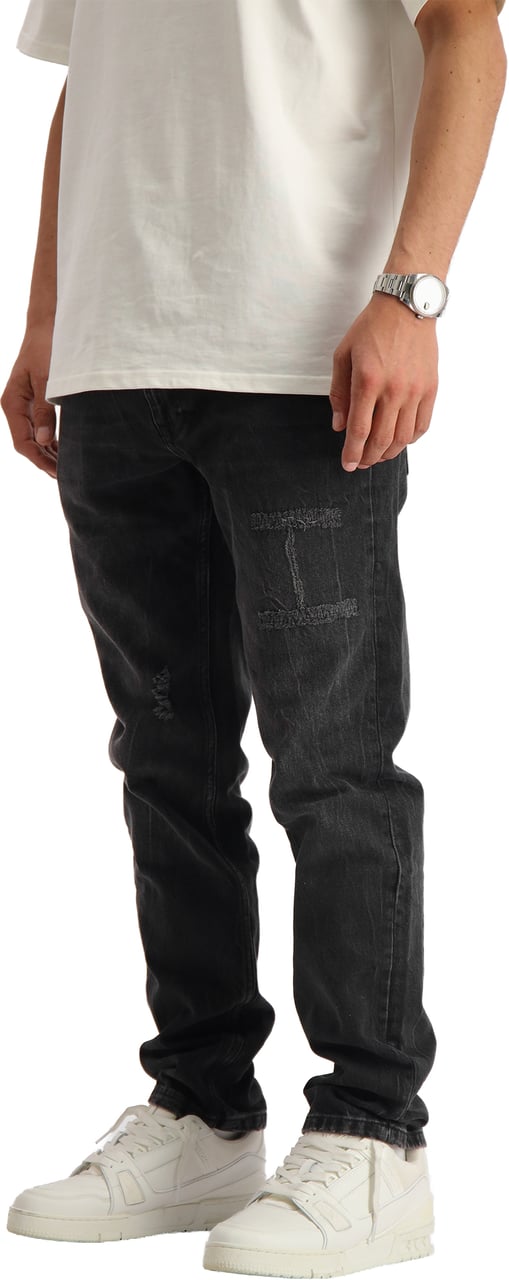 Black Bananas DESTROYED DENIM Zwart