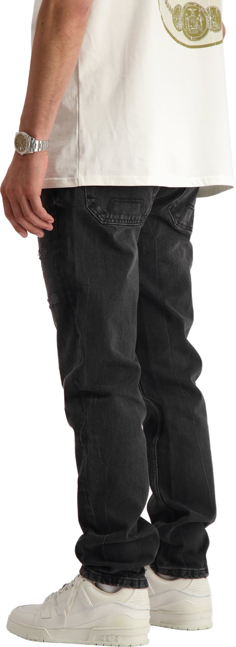 Black Bananas DESTROYED DENIM Zwart