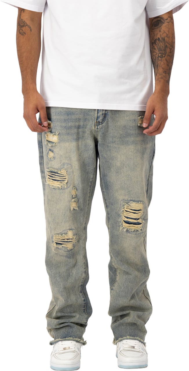 Black Bananas DISTRESSED DENIM Blauw