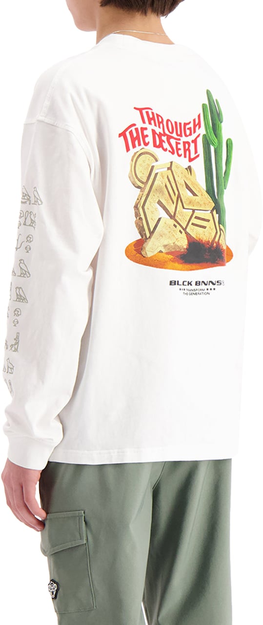 Black Bananas Kids Ttd Longsleeve T-shirt Wit