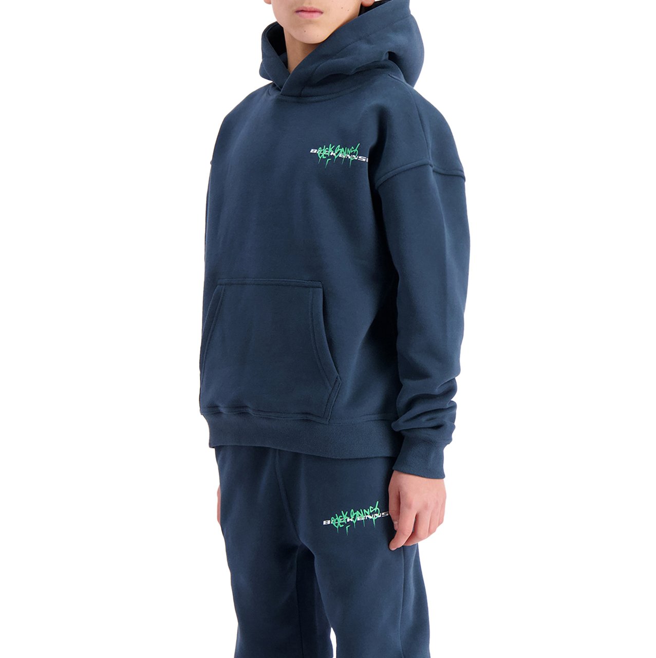 Black Bananas Kids Sprayed Hoodie Blauw