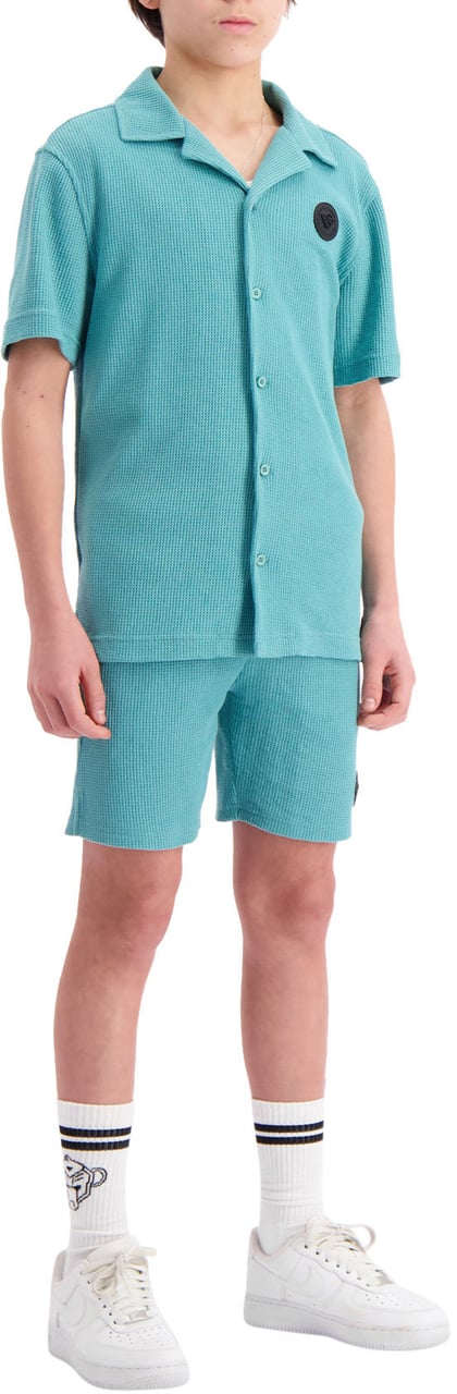 Black Bananas Kids Waffle Shirt Groen