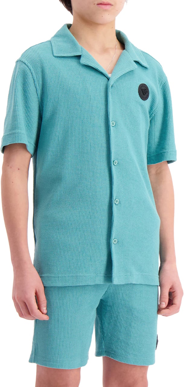 Black Bananas Kids Waffle Shirt Groen