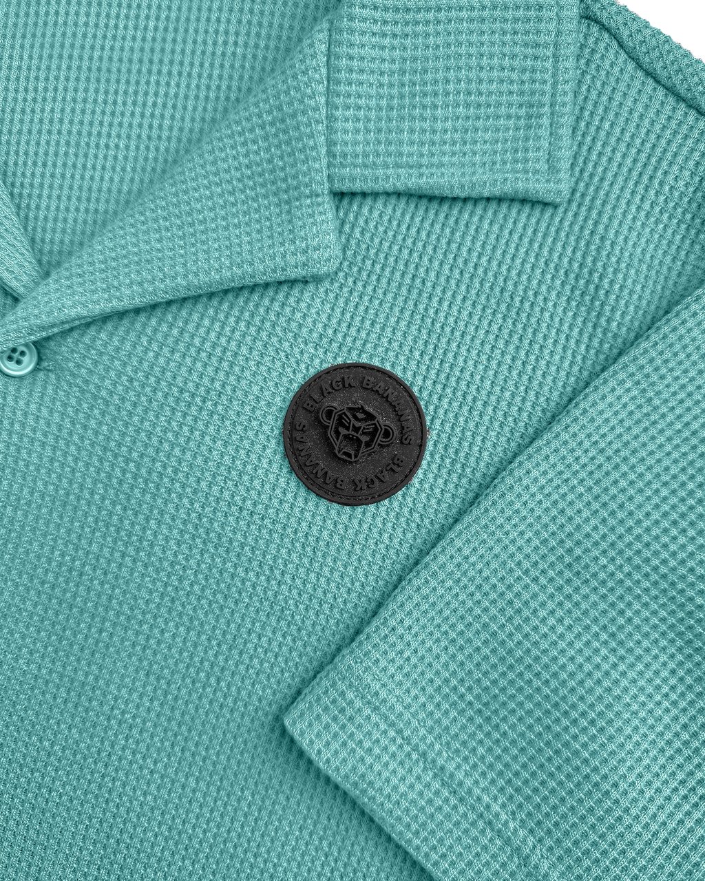 Black Bananas Kids Waffle Shirt Groen