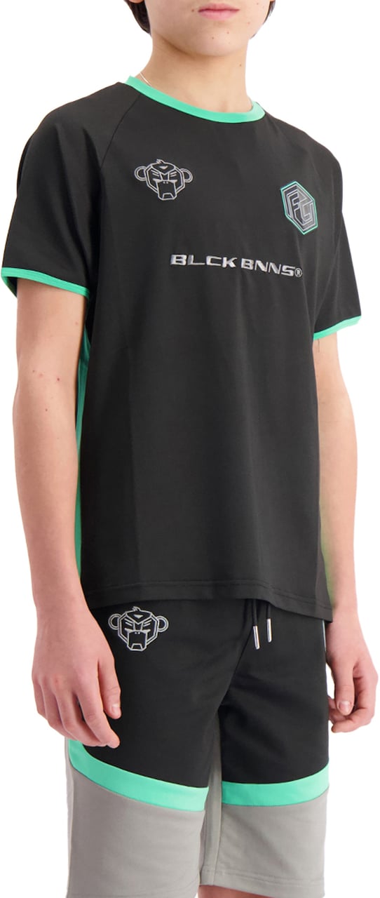 Black Bananas Kids Football T-shirt Zwart