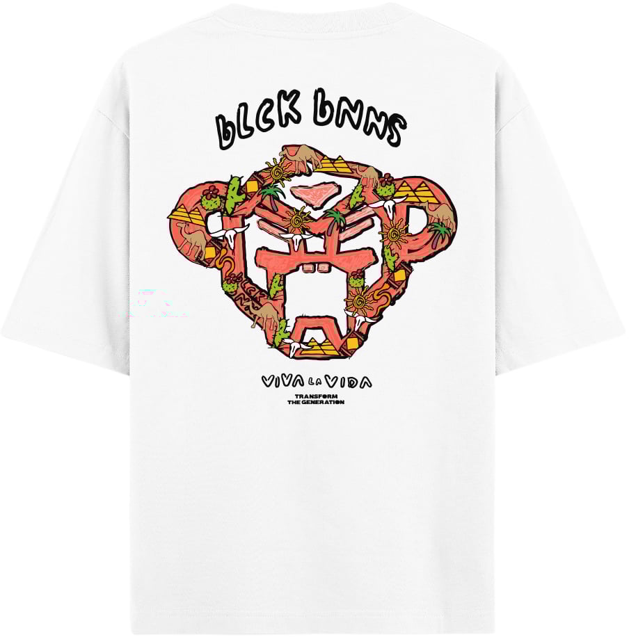 Black Bananas Kids Crayon T-shirt Wit