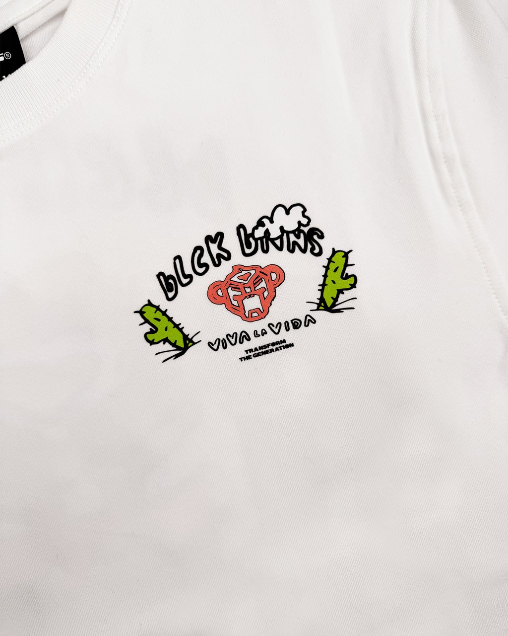 Black Bananas Kids Crayon T-shirt Wit