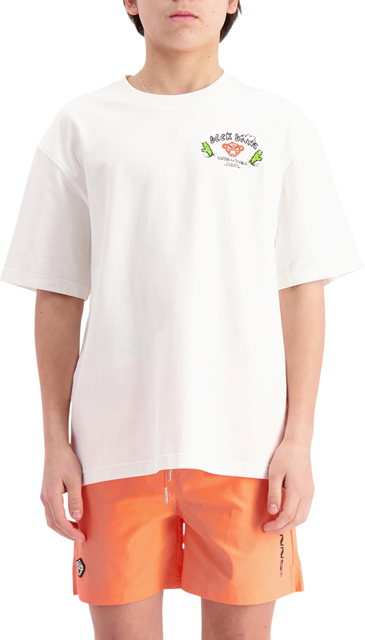 Black Bananas Kids Crayon T-shirt Wit