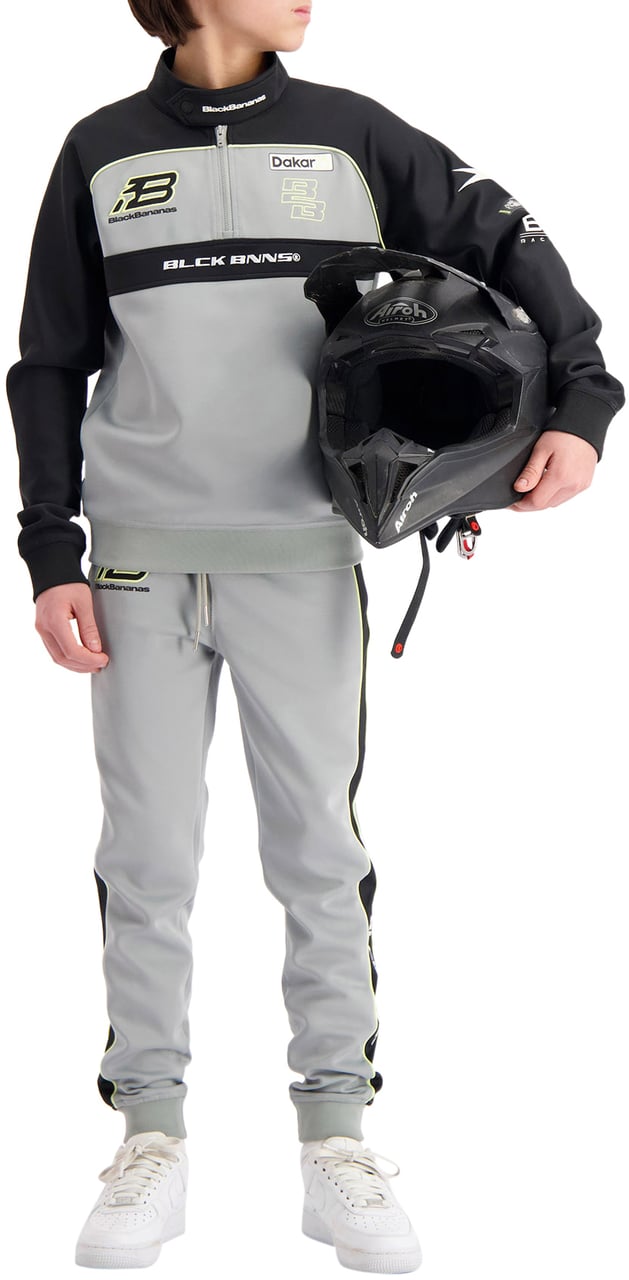 Black Bananas Kids Race Trackpants Grijs