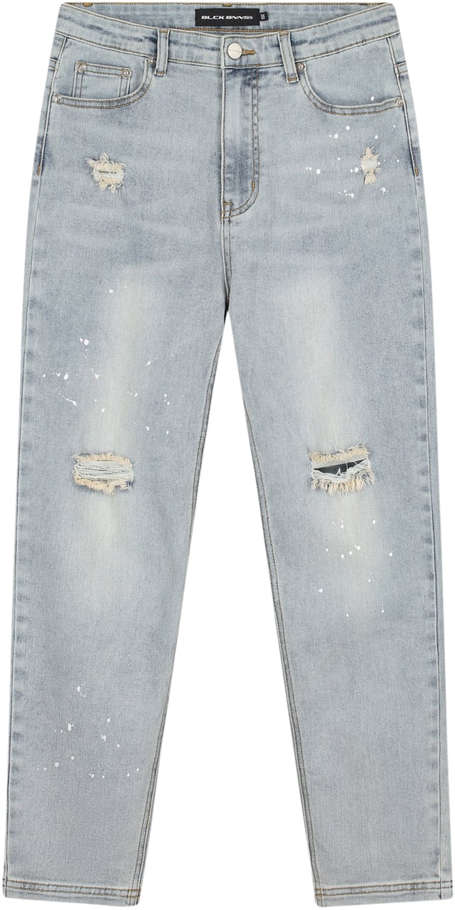 Black Bananas Kids Straight Fit Painter Denim Blauw