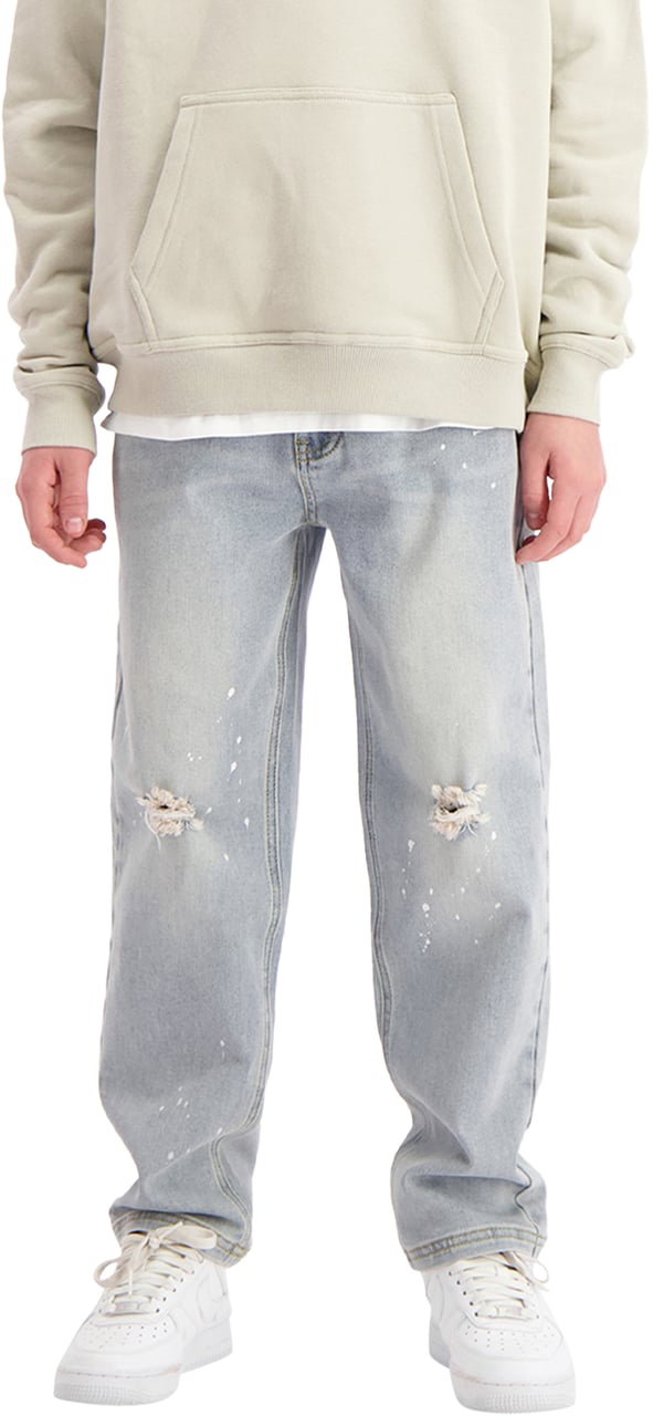 Black Bananas Kids Straight Fit Painter Denim Blauw