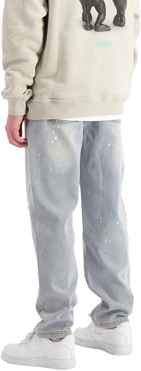 Black Bananas Kids Straight Fit Painter Denim Blauw
