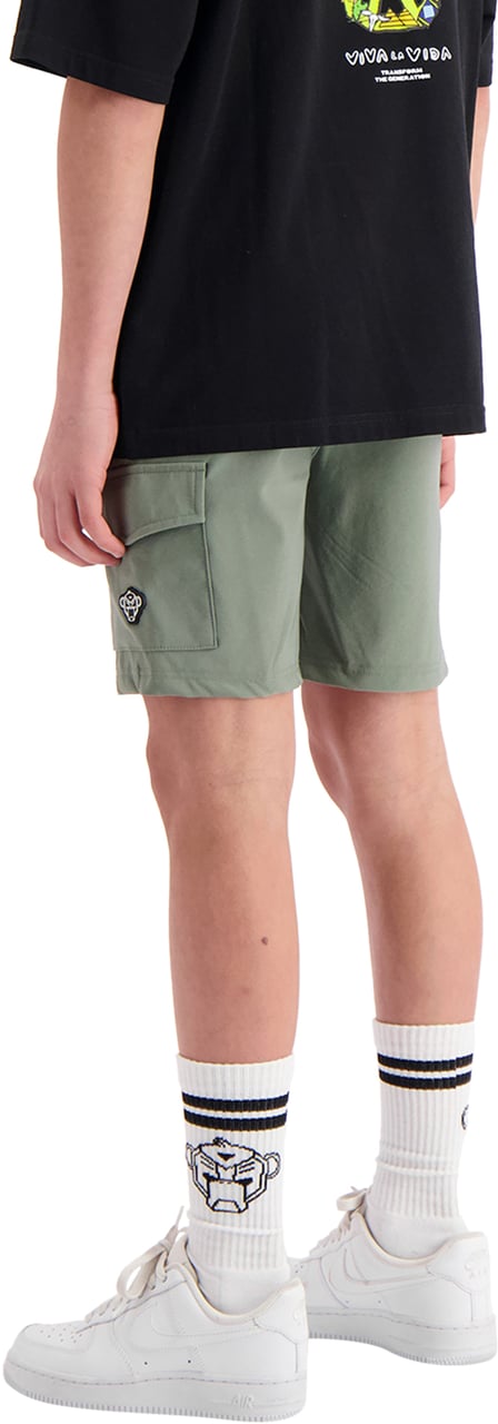 Black Bananas Kids Cargo Shorts Groen