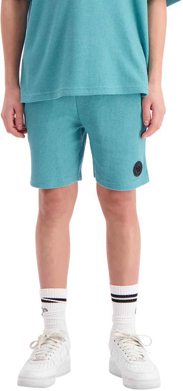 Black Bananas Kids Waffle Shorts Groen