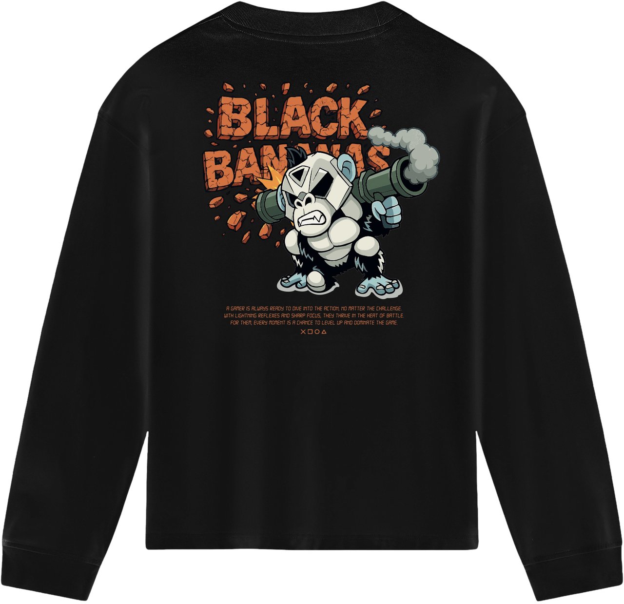 Black Bananas Kids Explode Longsleeve Zwart