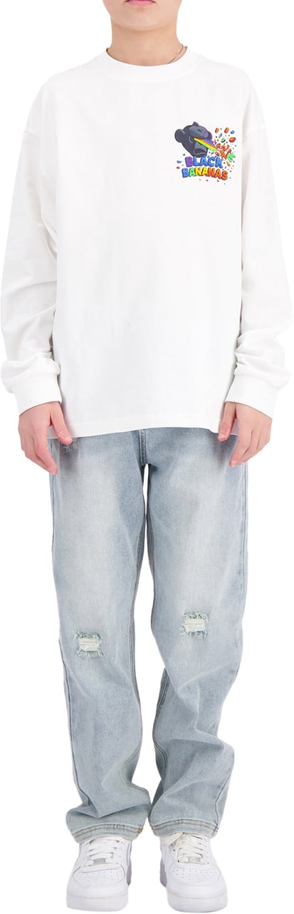 Black Bananas Kids Laser Longsleeve Wit
