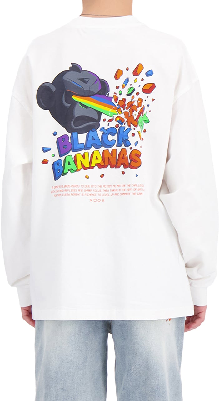 Black Bananas Kids Laser Longsleeve Wit