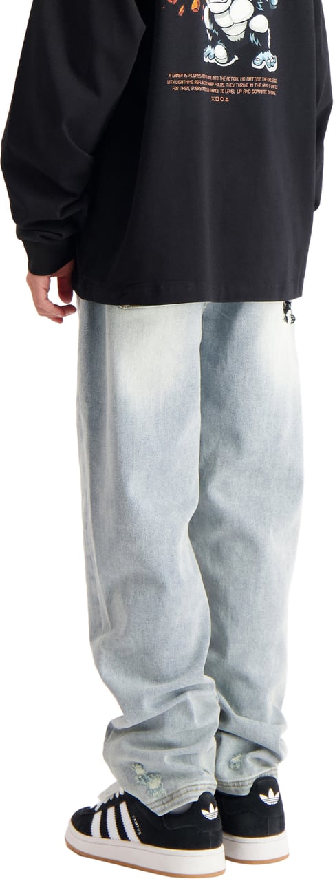 Black Bananas Kids Explode Denim Blauw