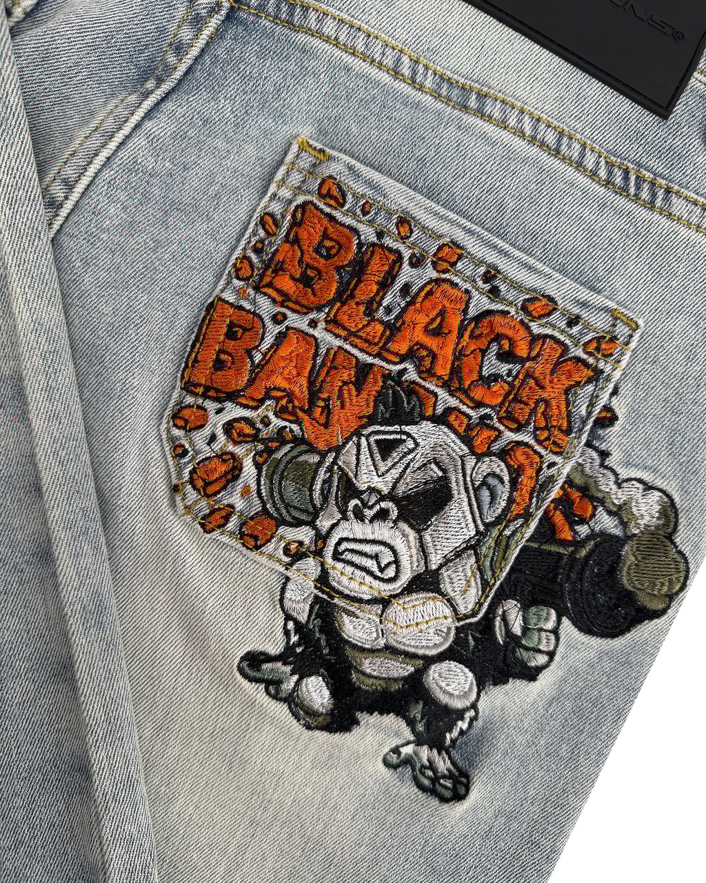 Black Bananas Kids Explode Denim Blauw