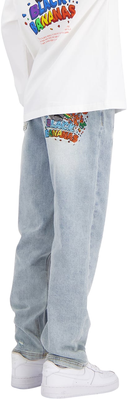 Black Bananas Kids Laser Denim Blauw