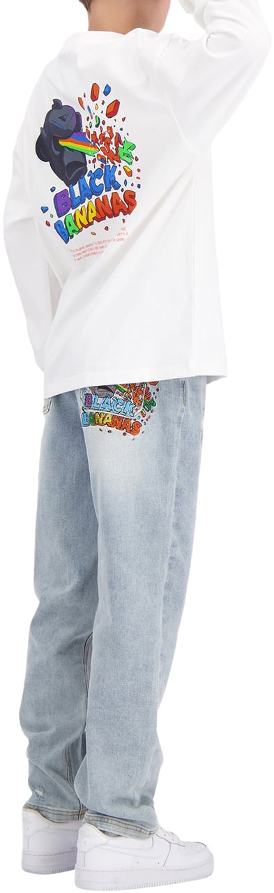 Black Bananas Kids Laser Denim Blauw